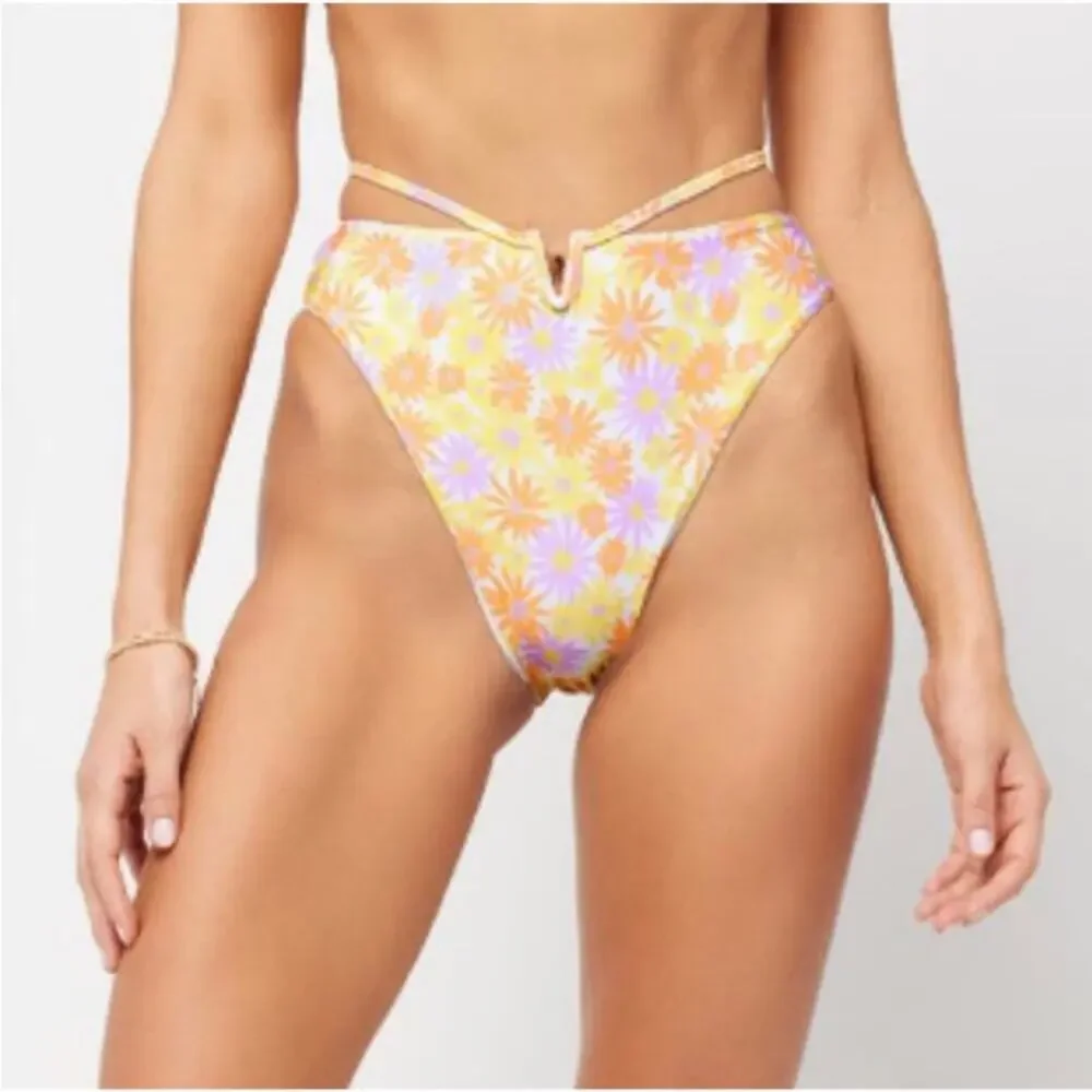 L*Space Bikini Swimsuit Camellia Top Joy Bottom Bitsy in Oopsie Daisy XL NWT